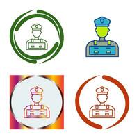 Police Man Vector Icon