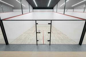 Modern Squash Court Wide Angle View photo