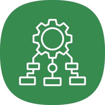 Process Mapping Vector Icon Design