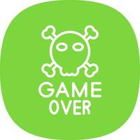 Game Over Vector Icon Design