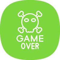 Game Over Vector Icon Design