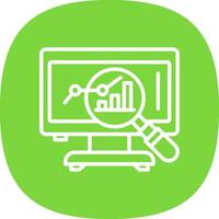 Market Analysis Vector Icon Design