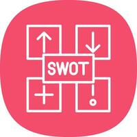 SWOT Analysis Vector Icon Design