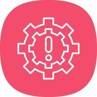 Operational Disruption Vector Icon Design