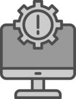 IT System Failures Vector Icon Design