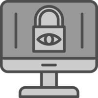 Internet Privacy Concerns Vector Icon Design