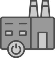 Factory Shutdowns Vector Icon Design