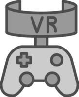 vr juego vector icono diseño