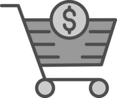 Shopping Cart Abandonment Vector Icon Design