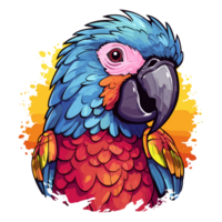 Beautiful Parrot Clipart - Ai Generative png