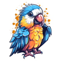 Beautiful Parrot Clipart - Ai Generative png