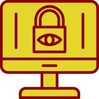 Internet Privacy Concerns Vector Icon Design