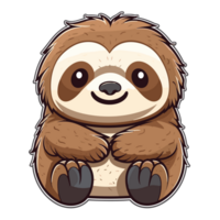 Beautiful Sloth Clipart - Ai Generative png