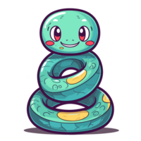 Beautiful Snake Clipart - Ai Generative png