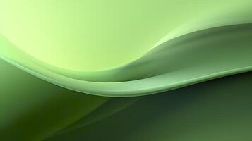 Abstract green environment background, smooth, minimal, AI Generative photo