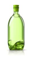 jalea verde, 3d representación, sólido color botella. ai generativo foto