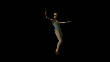 Skelett tanzen Animation video