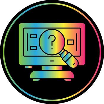 problema enmarcado vector icono diseño