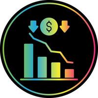 Stock Market Crashes Vector Icon Design