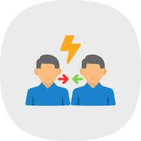 Conflict Negotiation Vector Icon Design