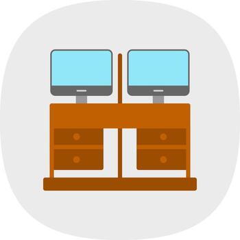 Office Space Constraints Vector Icon Design