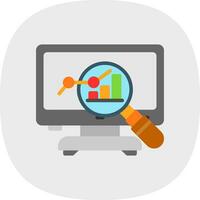 Market Analysis Vector Icon Design