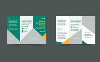 Creative, Professional, Travel Agency, modern corporate business trifold brochure or catalog vector design template