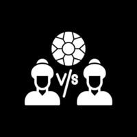 jugador versus jugador vector icono diseño