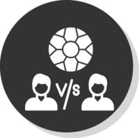 jugador versus jugador vector icono diseño