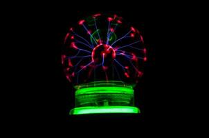 a light up bulb with a red and green light photo