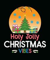 Christmas Vibes, T-shirt design ,Vector vector