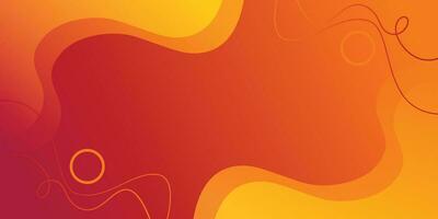 Minimal Abstarct Dynamic orange textured background design in 3D style with orange color. vector