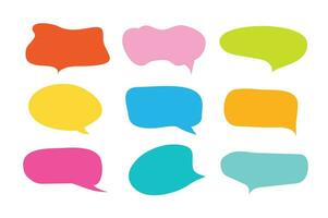 Set of callout, speech bubbles, chats, elements icons, vector illustration.