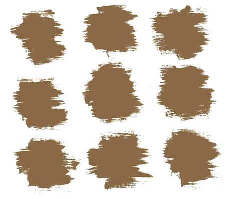Smears hand drawn grunge brush stroke background