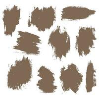 Vector texture ink paint brush stroke background