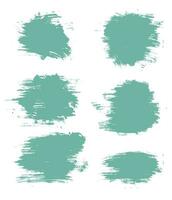 Bundle of paint ink brush stroke vector