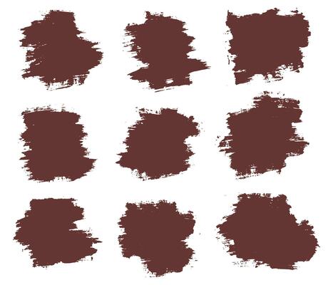 Collection of vector grunge style brush background