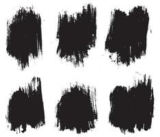 Vector ink black brush stroke grunge