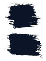 Set of ink vector black stain texture background