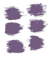 Ink abstract texture purple color paint brush stroke background vector