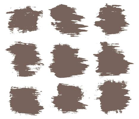 Texture pink color brush stroke collection