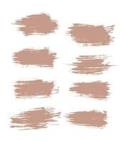 Decorative pink color paintbrush background set vector