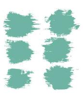 Collection of abstract brush stroke texture vector