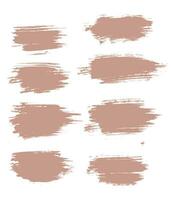 Hand drawn pink color vector splatter brush stroke