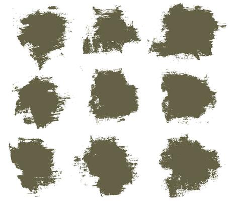Ink brush stroke collection