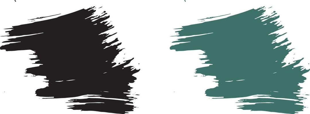 Set of different splash brush stroke