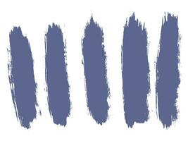 Set of purple color grungy vector brush stroke