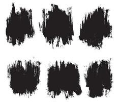 Ink abstract vector black brush stroke design