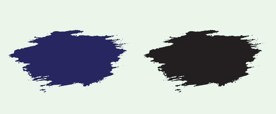 Ink paint brush stroke set