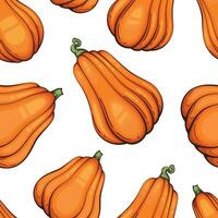 Thanksgiving Seamless pattern with pumpkins. Thanksgiving Background. Pumpkin Seamless Background vector